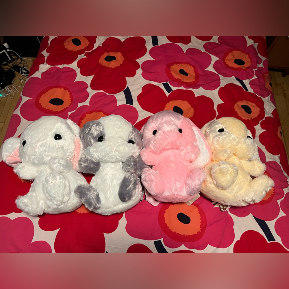 Adorable plush bunny backpacks